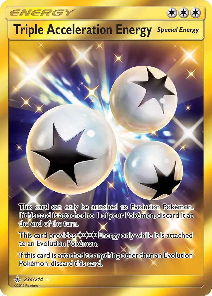 Triple Acceleration Energy — SM - Unbroken Bonds — Pokemon