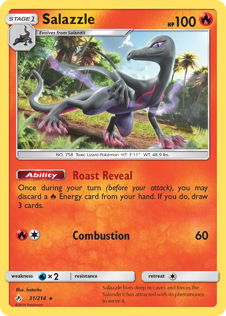 Salazzle — SM - Unbroken Bonds — Pokémon