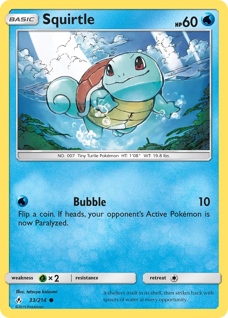 Squirtle — SM - Unbroken Bonds — Pokemon