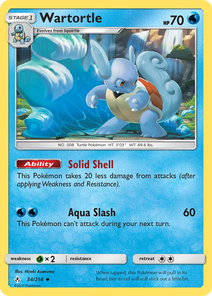 Wartortle — SM - Unbroken Bonds — Pokemon