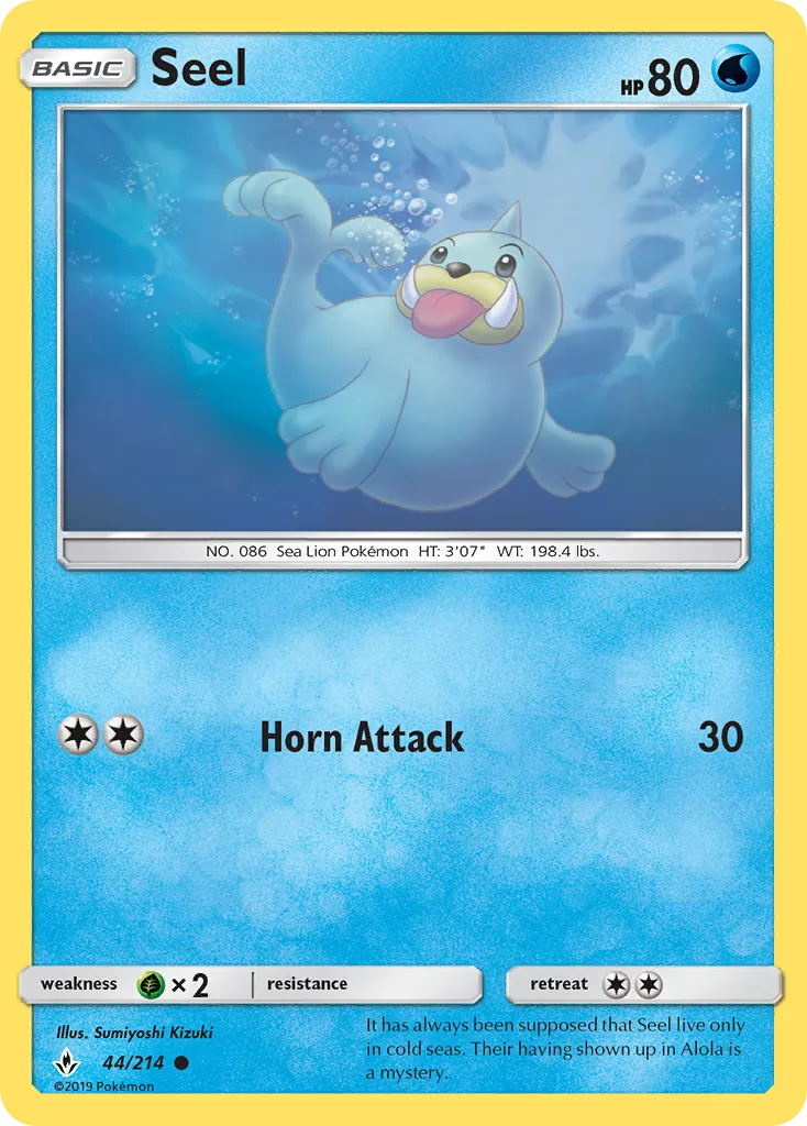 Seel — SM - Unbroken Bonds — Pokemon