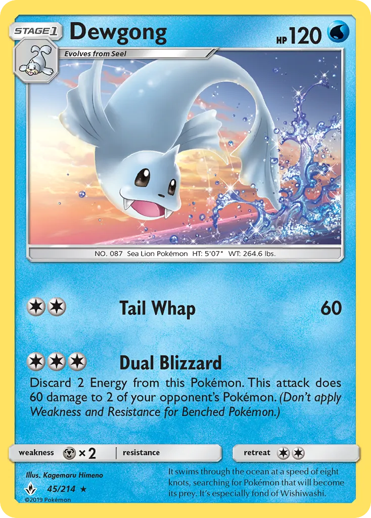 Dewgong — SM - Unbroken Bonds — Pokemon