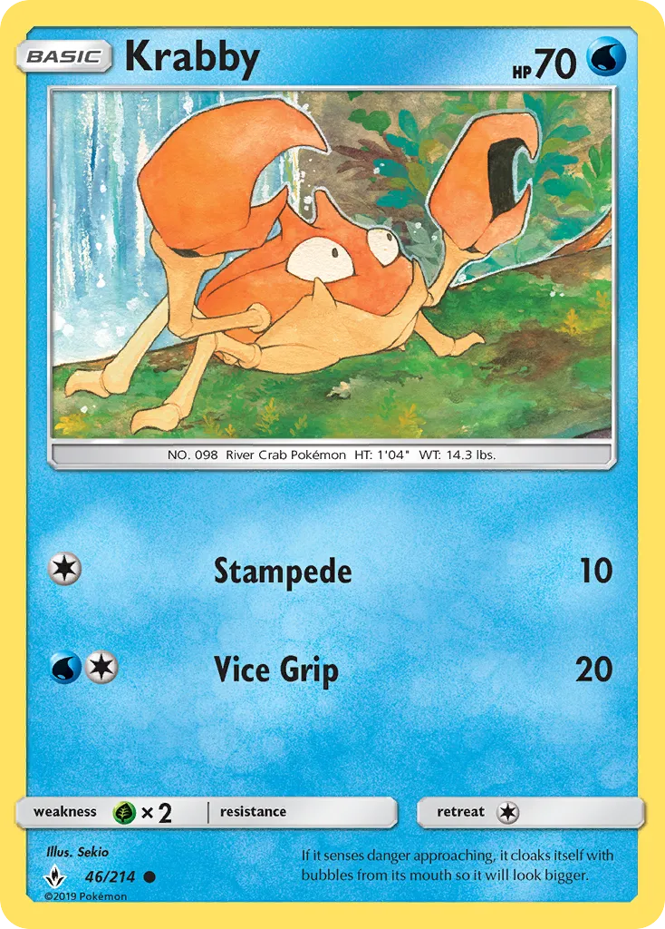 Krabby — SM - Unbroken Bonds — Pokémon