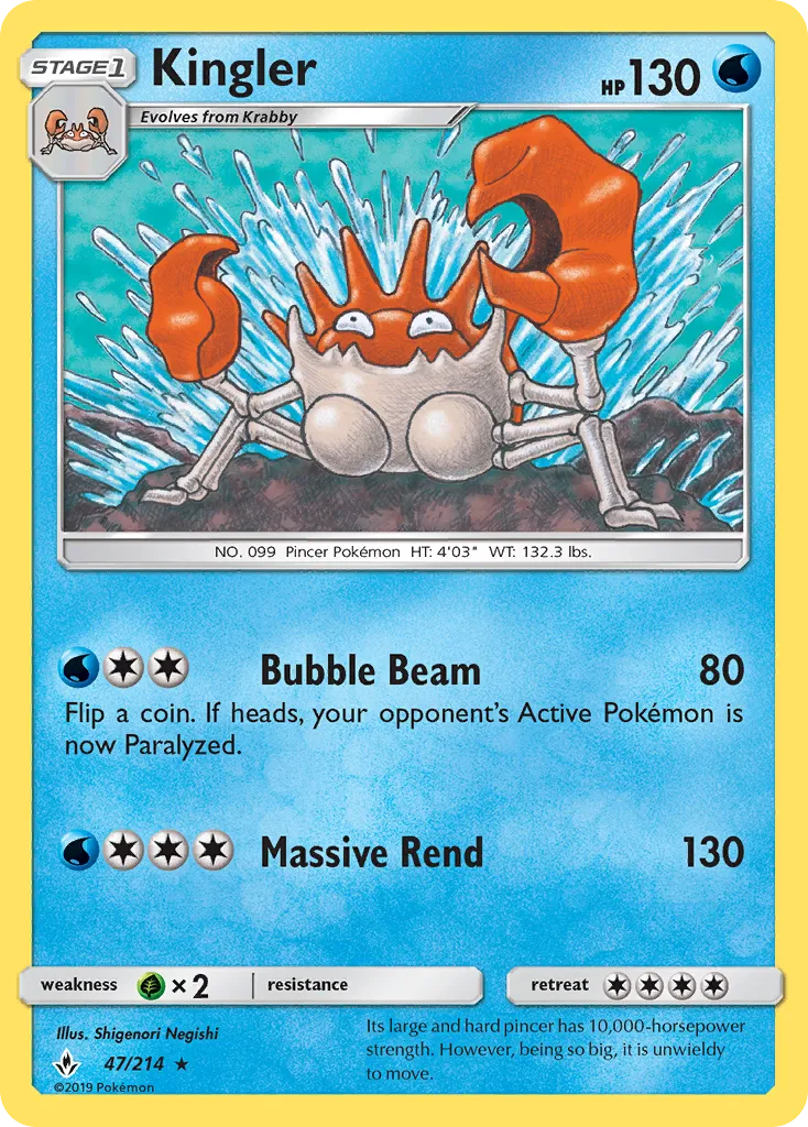 Kingler — SM - Unbroken Bonds — Pokémon