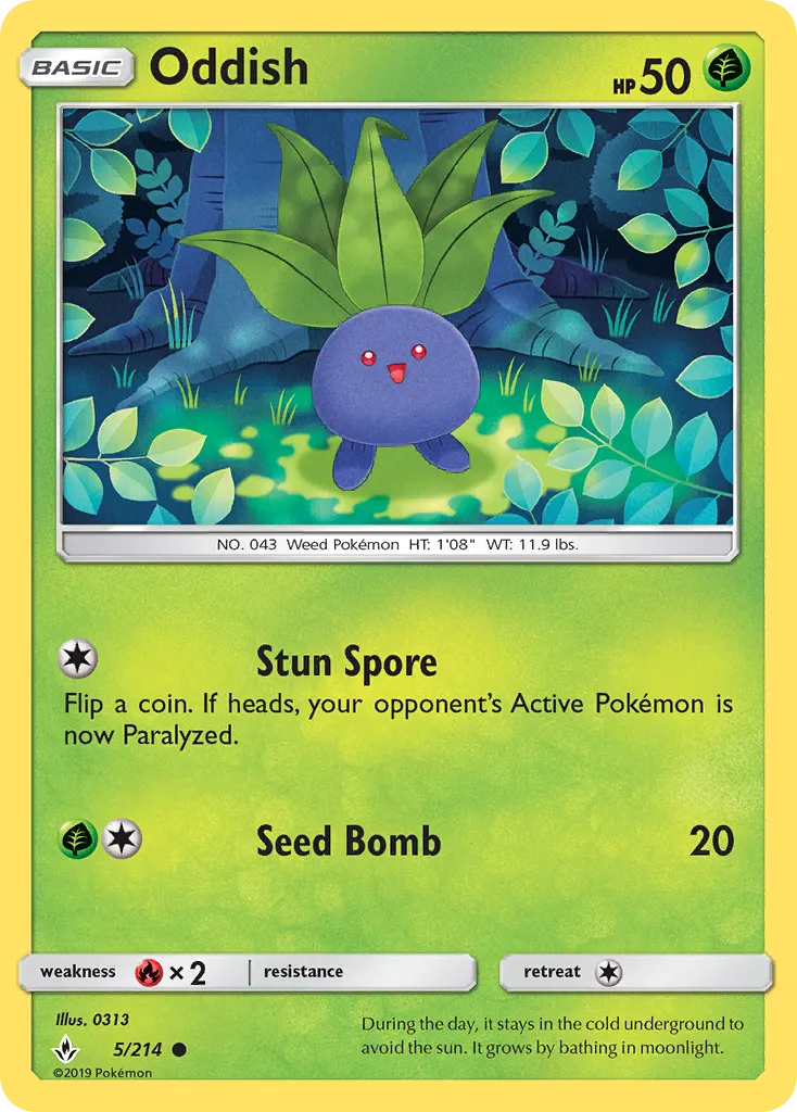 Oddish — SM - Unbroken Bonds — Pokémon