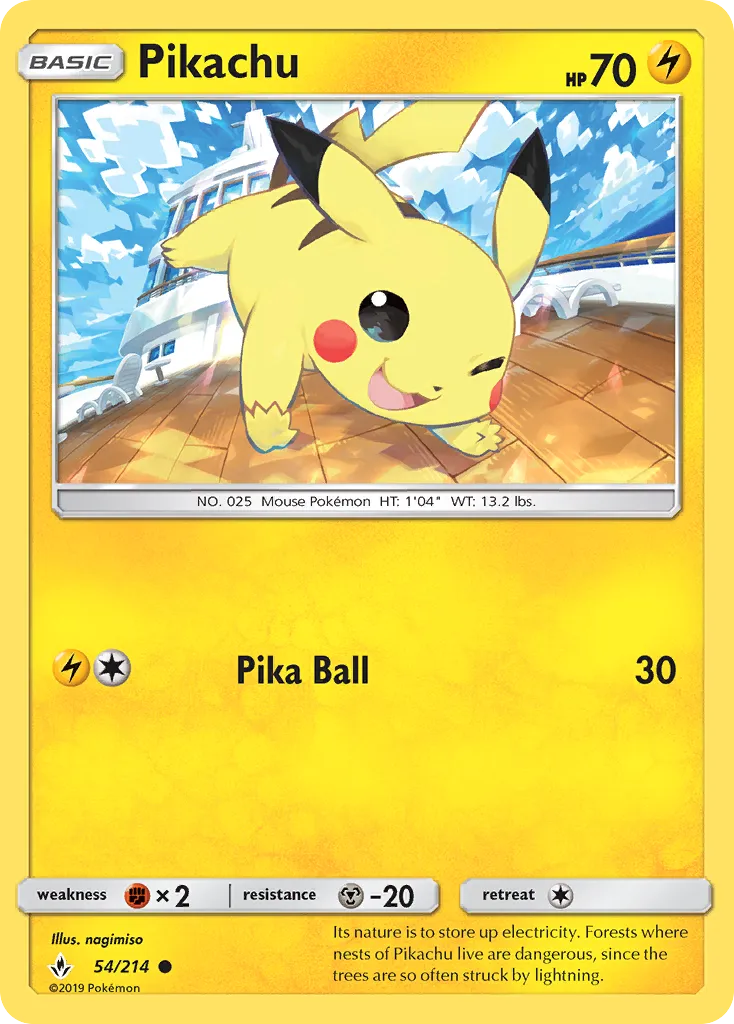 Pikachu — SM - Unbroken Bonds — Pokemon