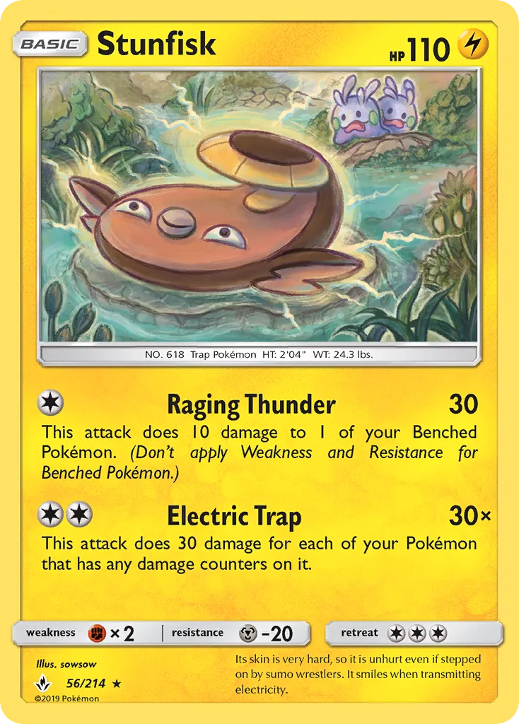 Stunfisk — SM - Unbroken Bonds — Pokemon