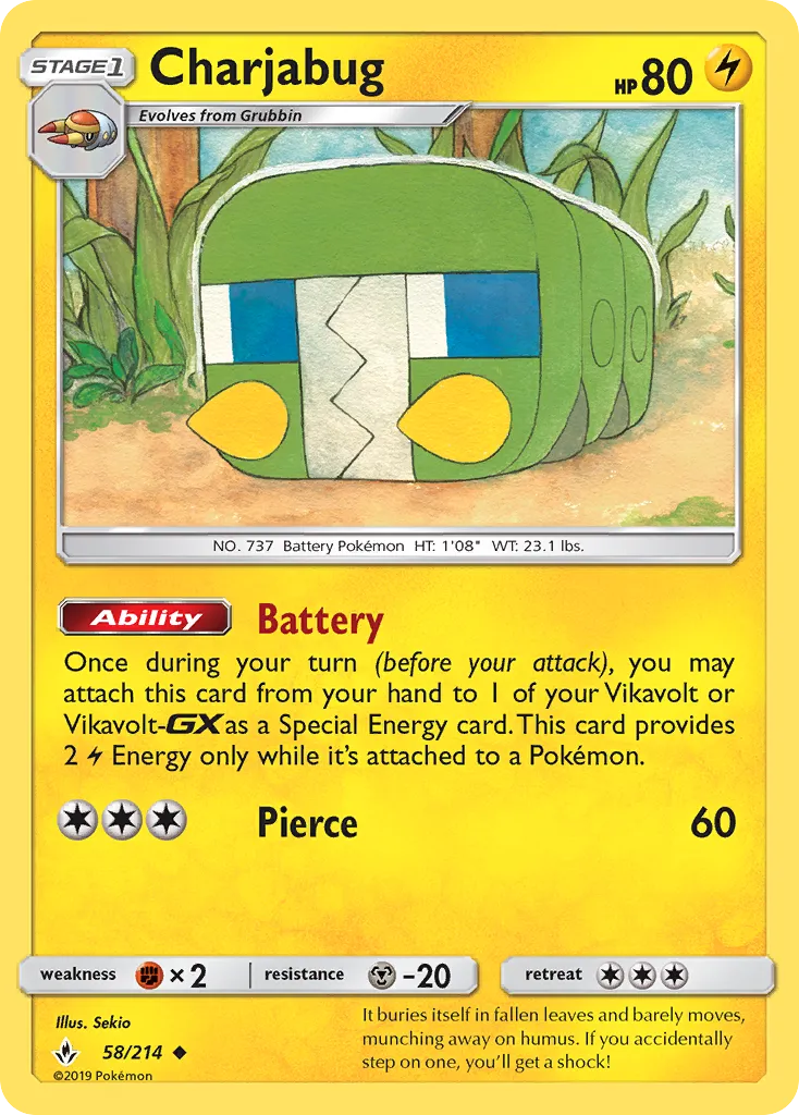 Charjabug — SM - Unbroken Bonds — Pokemon