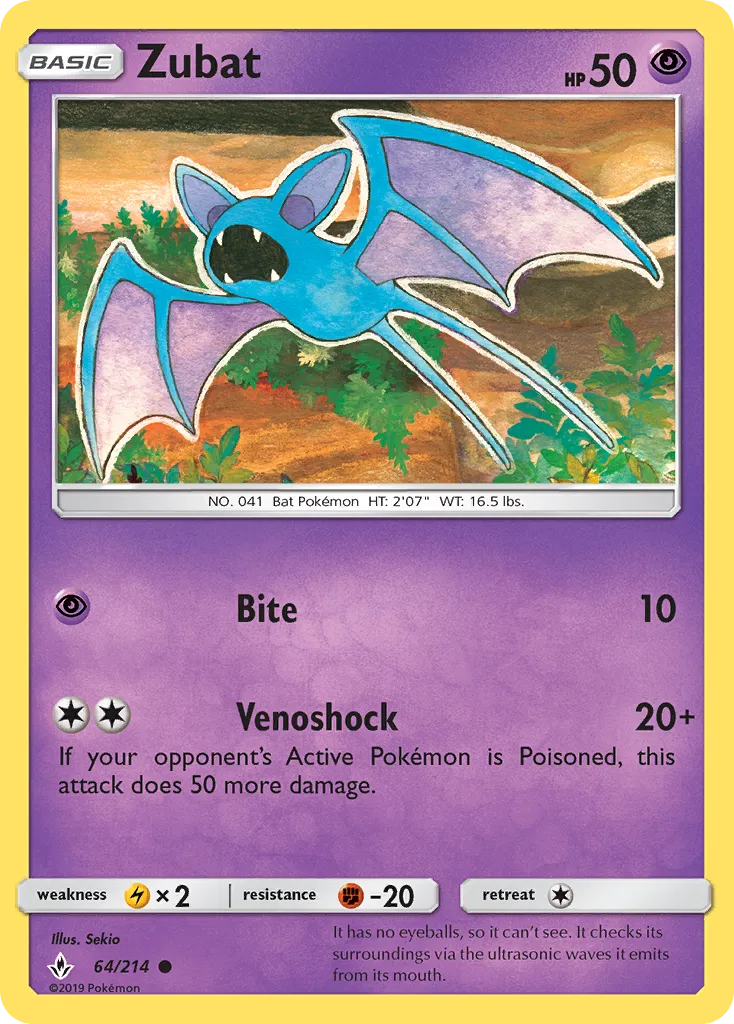 Zubat — SM - Unbroken Bonds — Pokemon