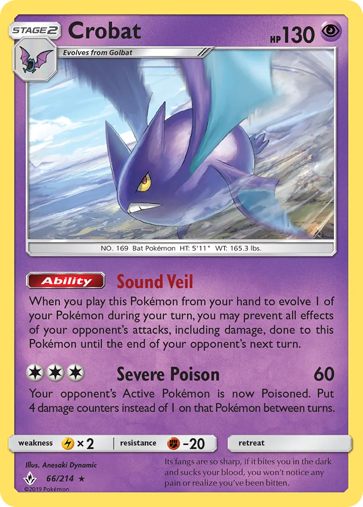 Crobat — SM - Unbroken Bonds — Pokemon