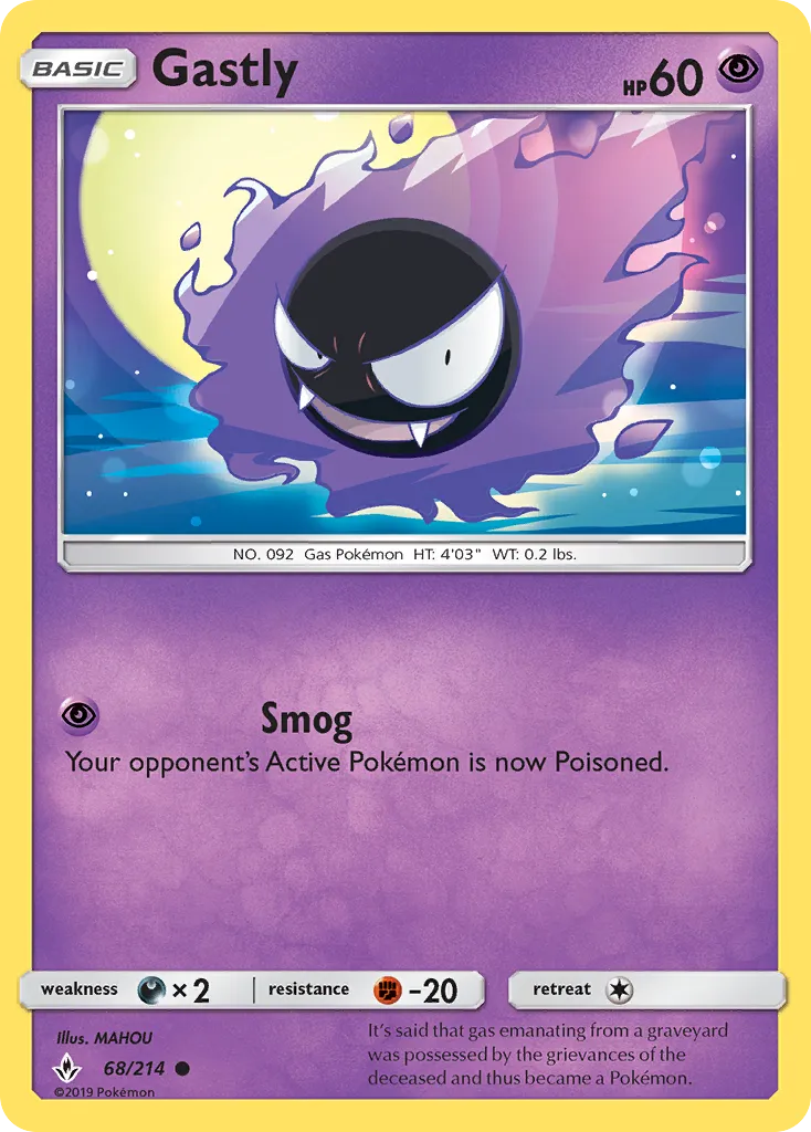 Gastly — SM - Unbroken Bonds — Pokemon