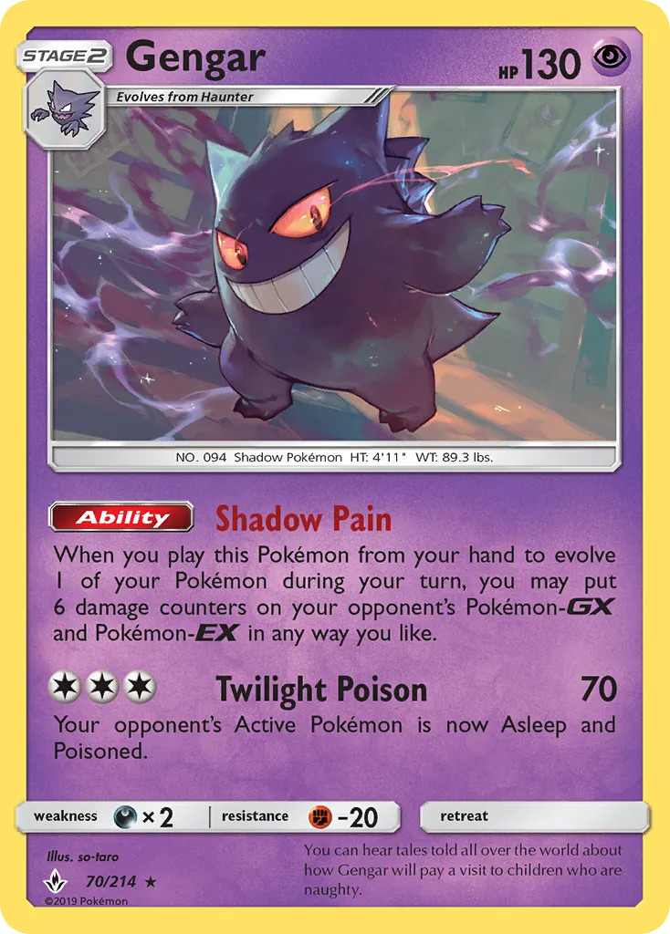 Gengar — SM - Unbroken Bonds — Pokémon