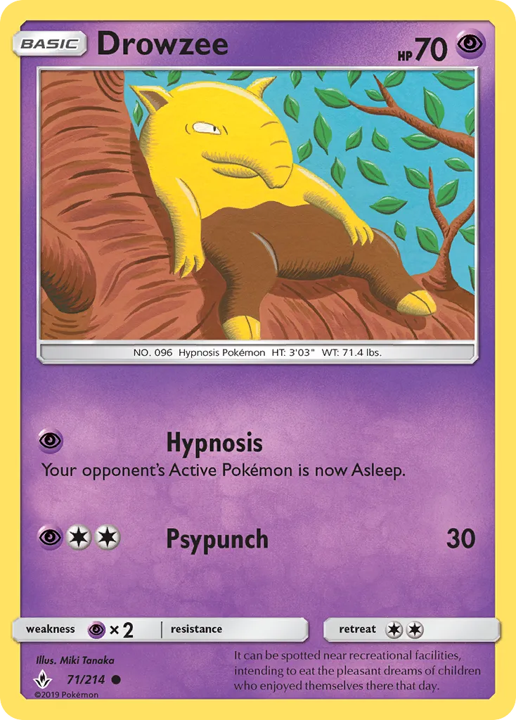 Drowzee — SM - Unbroken Bonds — Pokémon