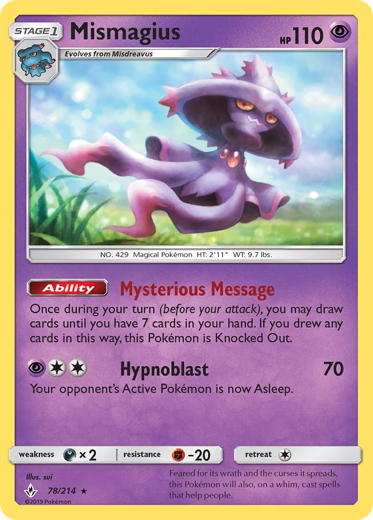 Mismagius — SM - Unbroken Bonds — Pokemon