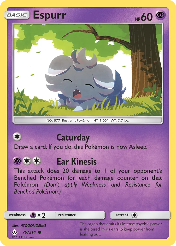 Espurr — SM - Unbroken Bonds — Pokemon