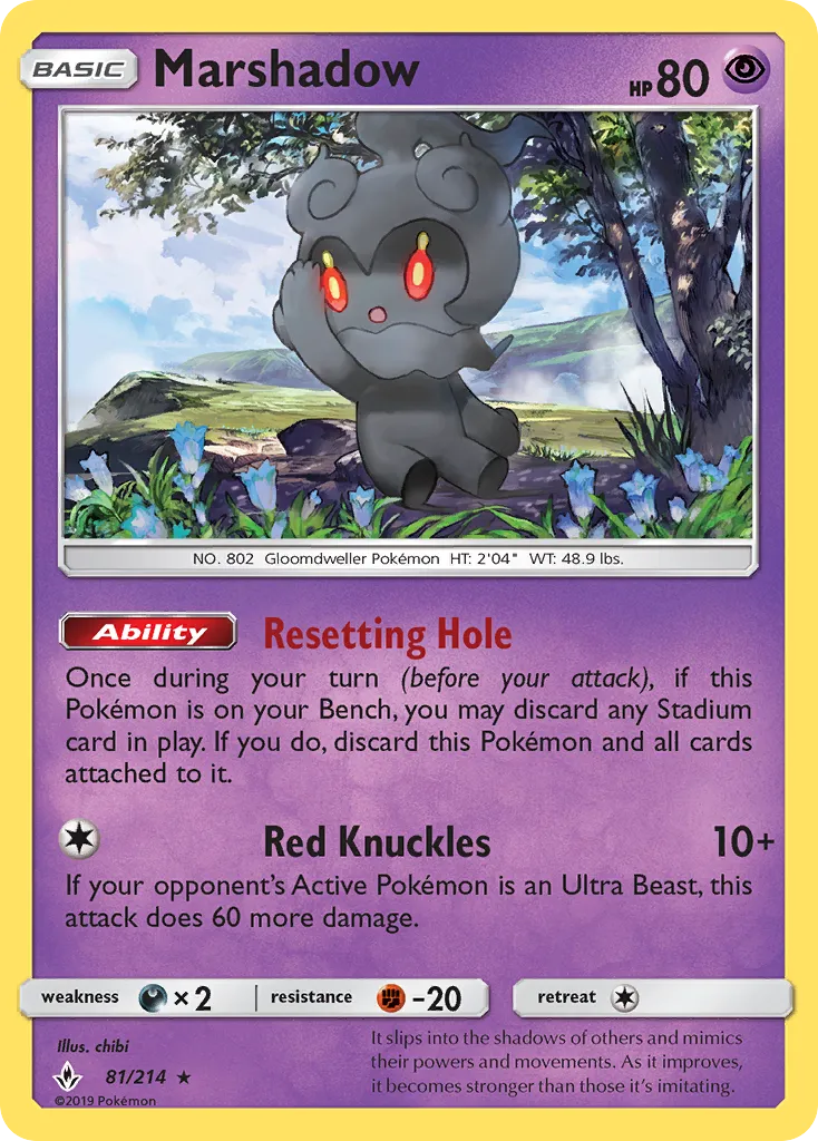 Marshadow — SM - Unbroken Bonds — Pokemon