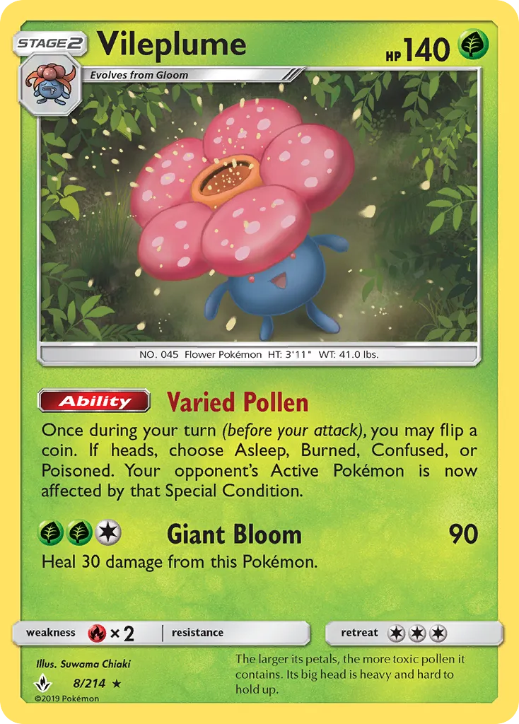 Vileplume — SM - Unbroken Bonds — Pokemon