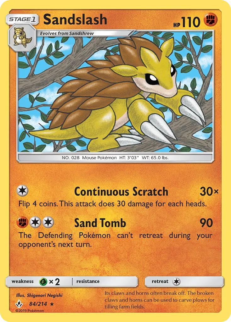 Sandslash — SM - Unbroken Bonds — Pokemon
