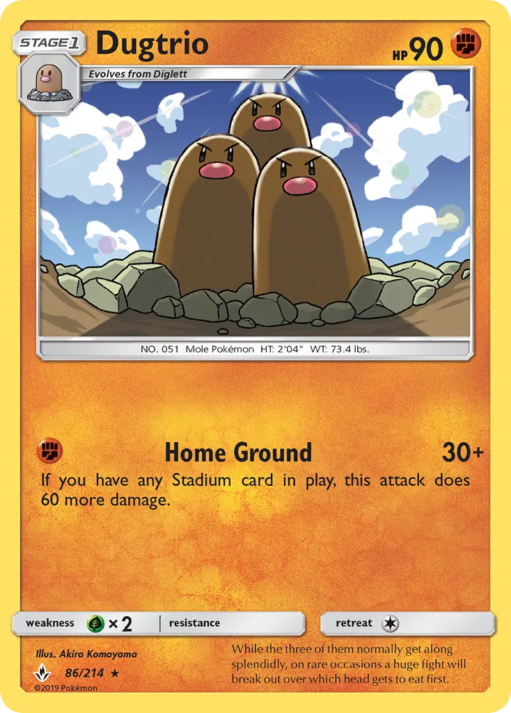 Dugtrio — SM - Unbroken Bonds — Pokémon