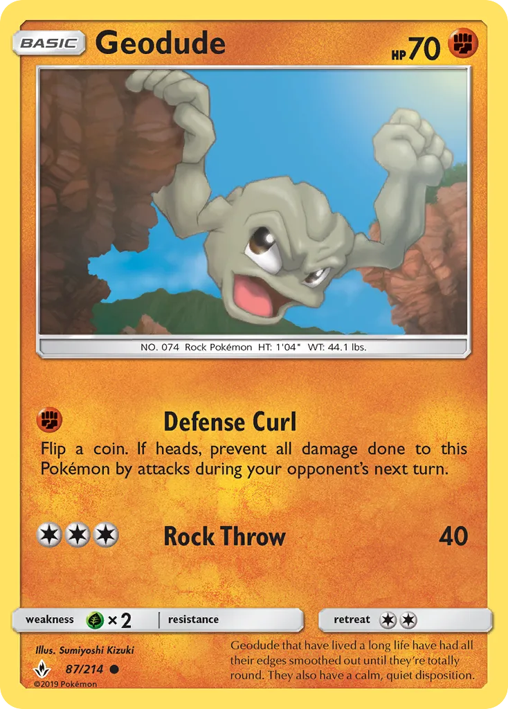 Geodude — SM - Unbroken Bonds — Pokémon