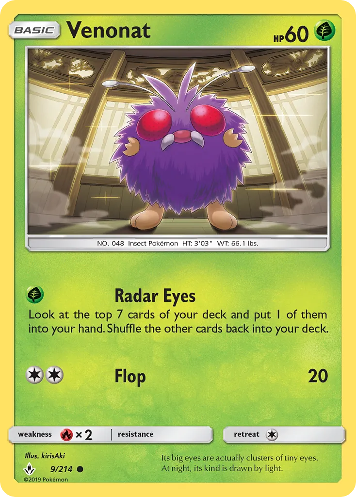Venonat — SM - Unbroken Bonds — Pokémon