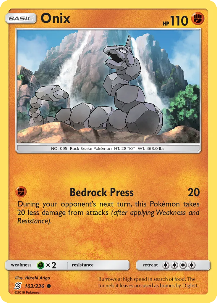 Onix — SM - Unified Minds — Pokemon