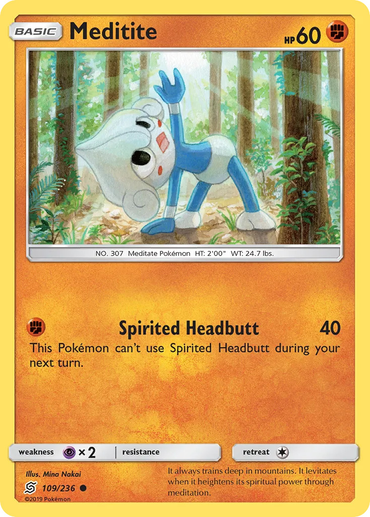 Meditite — SM - Unified Minds — Pokemon