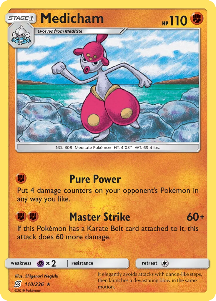 Medicham — SM - Unified Minds — Pokemon