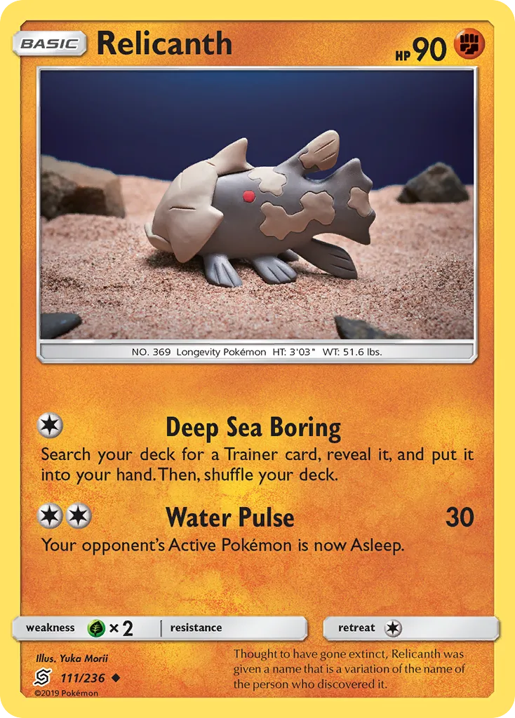 Relicanth — SM - Unified Minds — Pokemon
