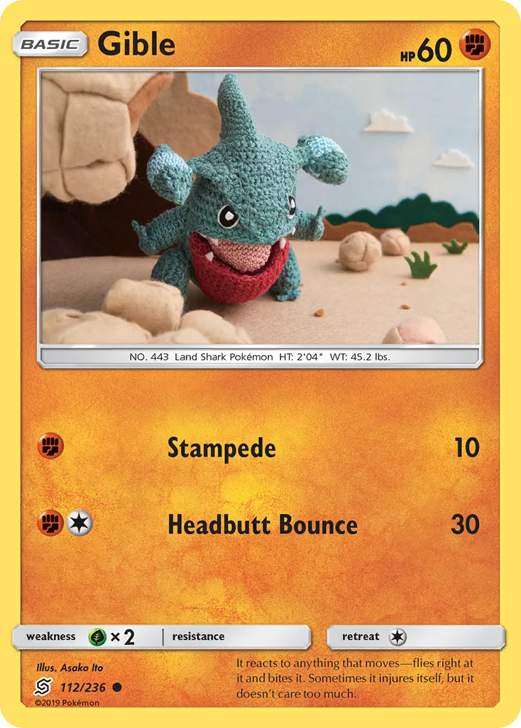Gible — SM - Unified Minds — Pokémon