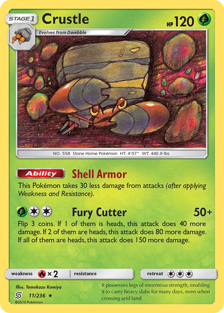Crustle — SM - Unified Minds — Pokemon