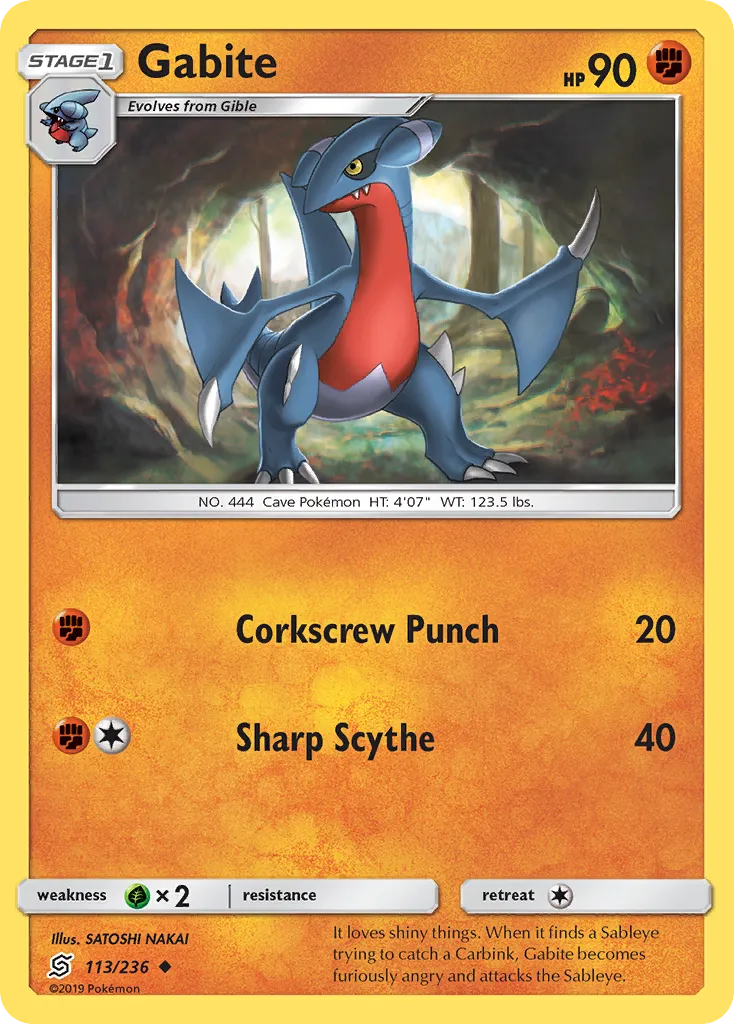 Gabite — SM - Unified Minds — Pokemon