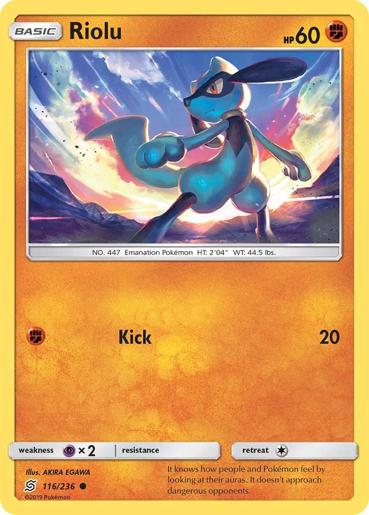 Riolu — SM - Unified Minds — Pokemon