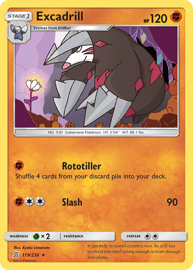Excadrill — SM - Unified Minds — Pokemon