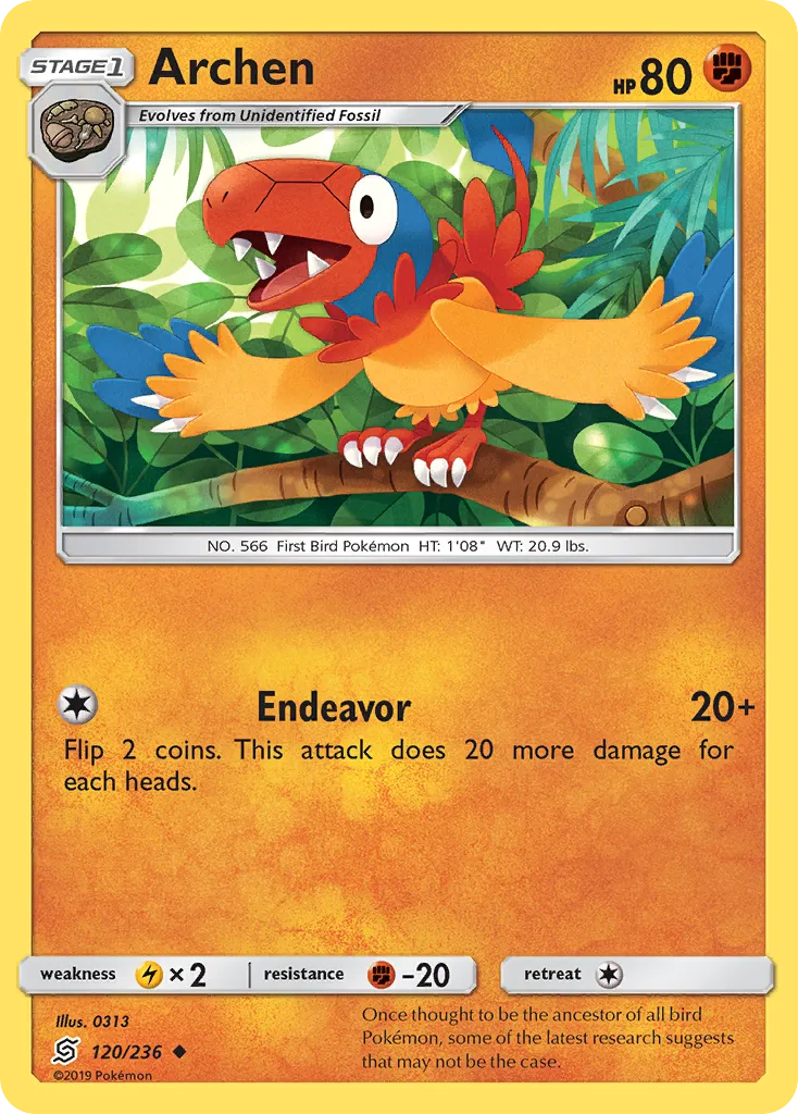 Archen — SM - Unified Minds — Pokémon