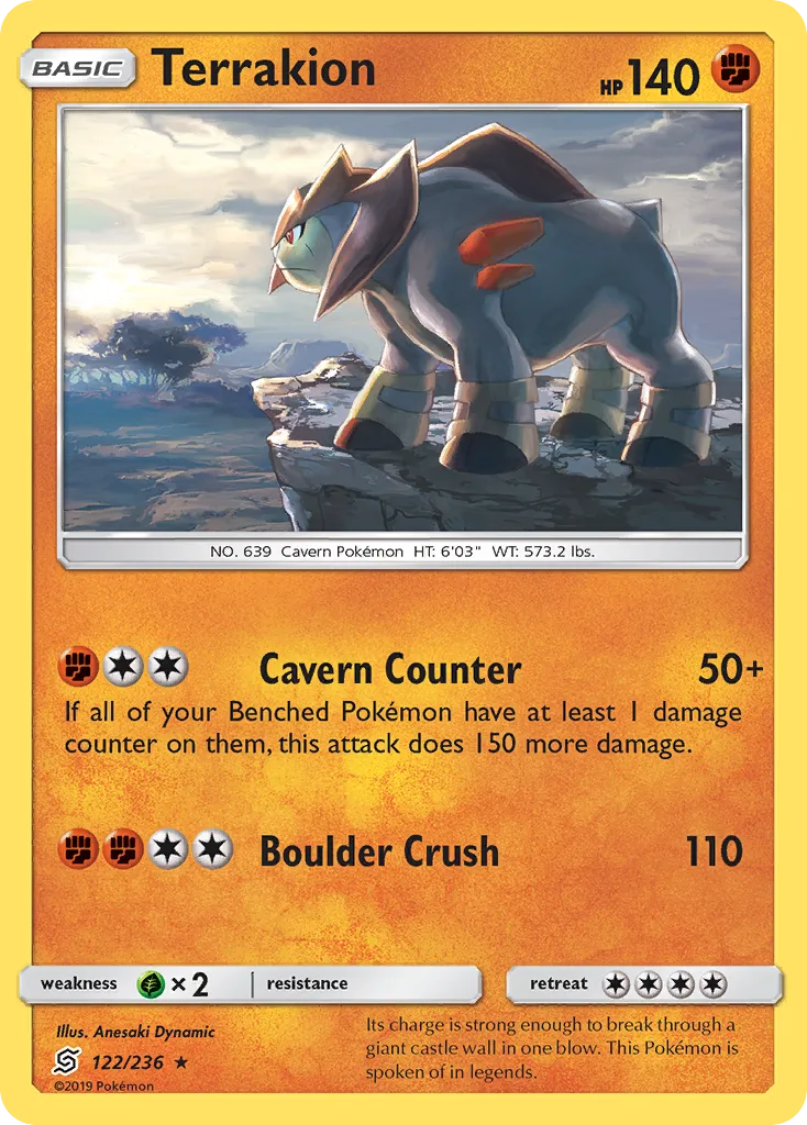 Terrakion — SM - Unified Minds — Pokemon