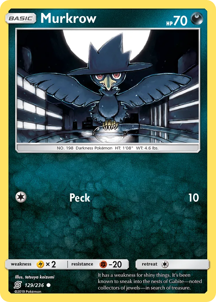 Murkrow — SM - Unified Minds — Pokemon