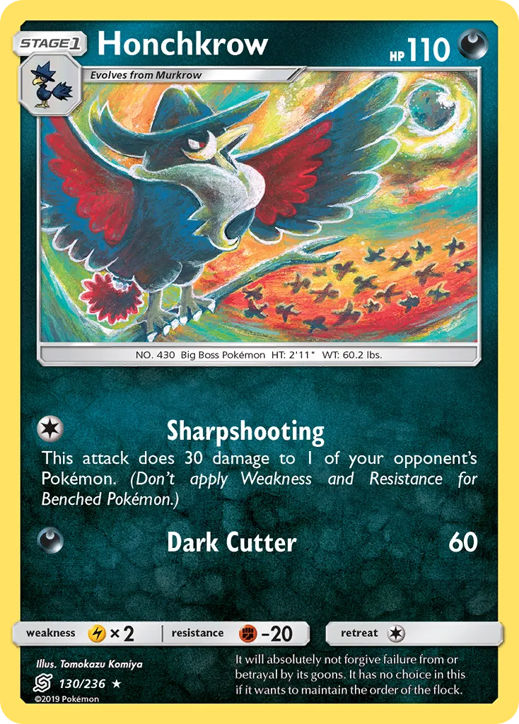Honchkrow — SM - Unified Minds — Pokémon