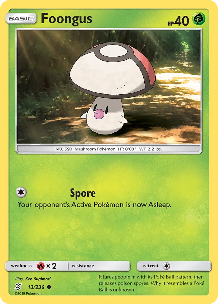 Foongus — SM - Unified Minds — Pokémon