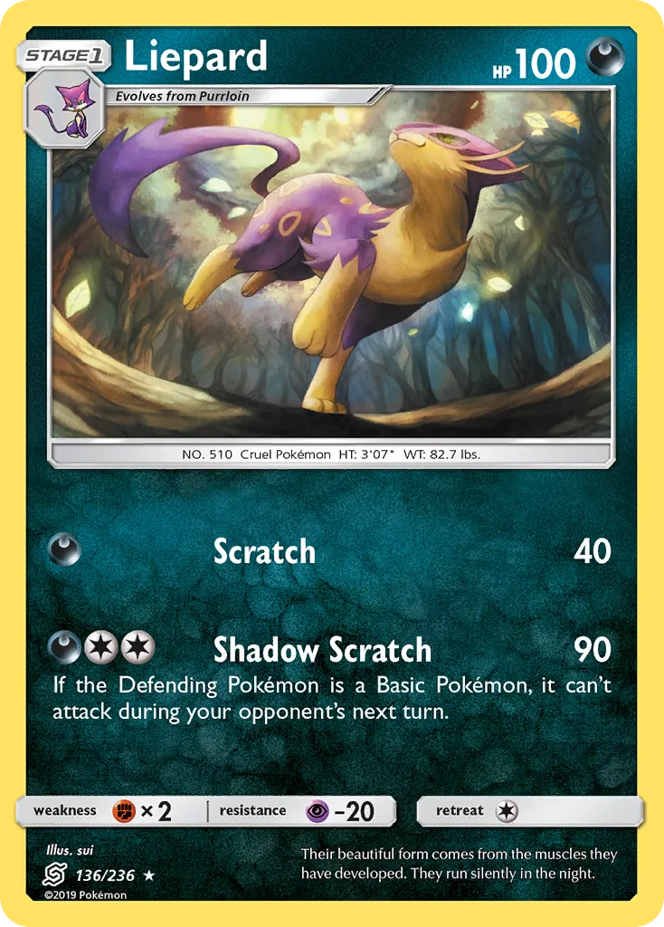 Liepard — SM - Unified Minds — Pokemon