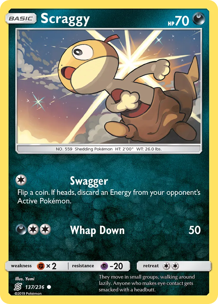 Scraggy — SM - Unified Minds — Pokémon