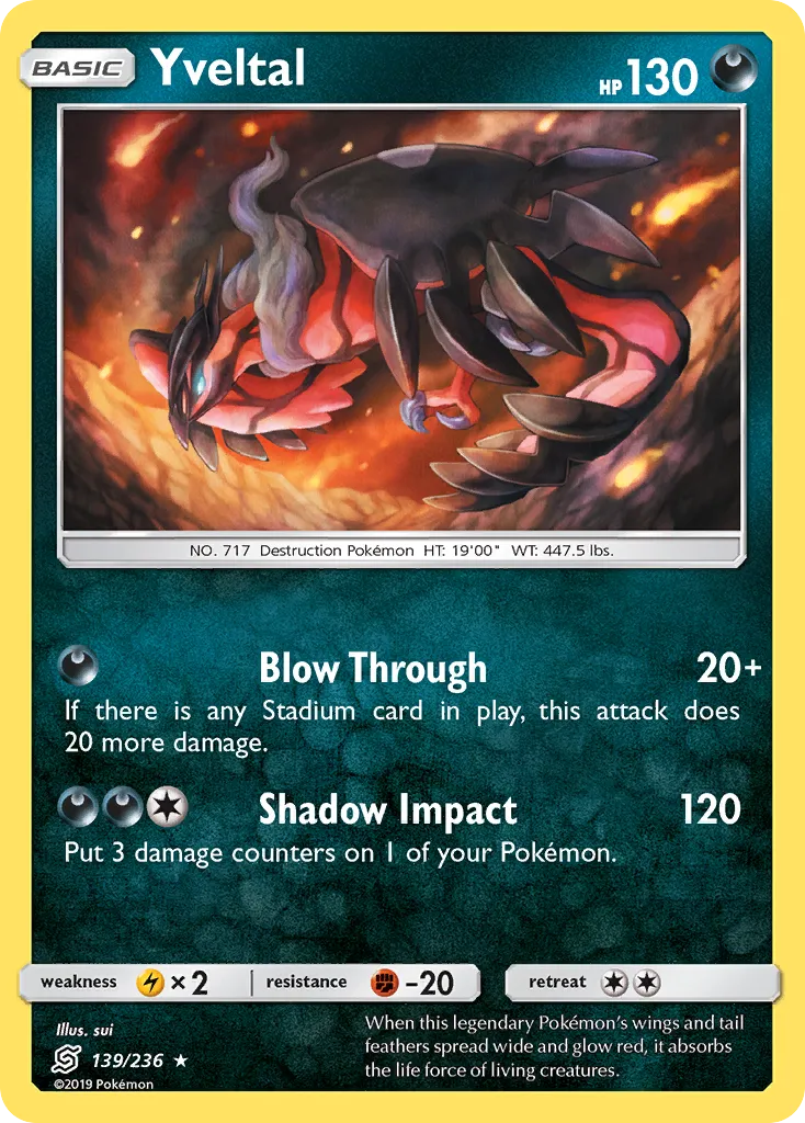 Yveltal — SM - Unified Minds — Pokemon