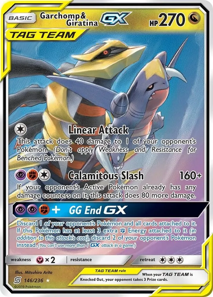Garchomp & Giratina GX — SM - Unified Minds — Pokémon