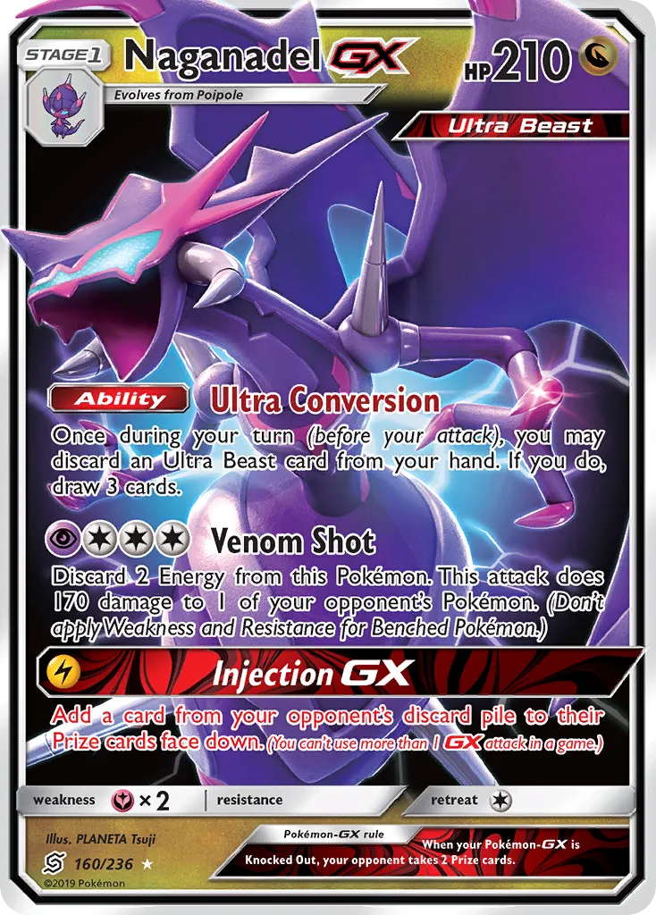Naganadel GX — SM - Unified Minds — Pokemon
