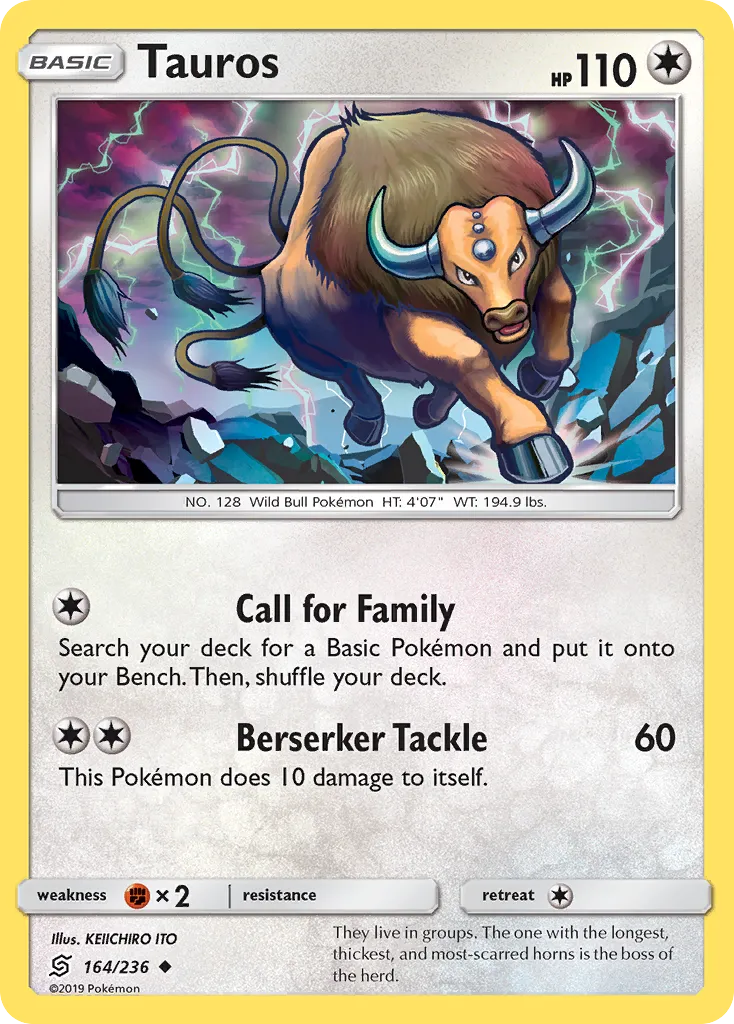 Tauros — SM - Unified Minds — Pokémon