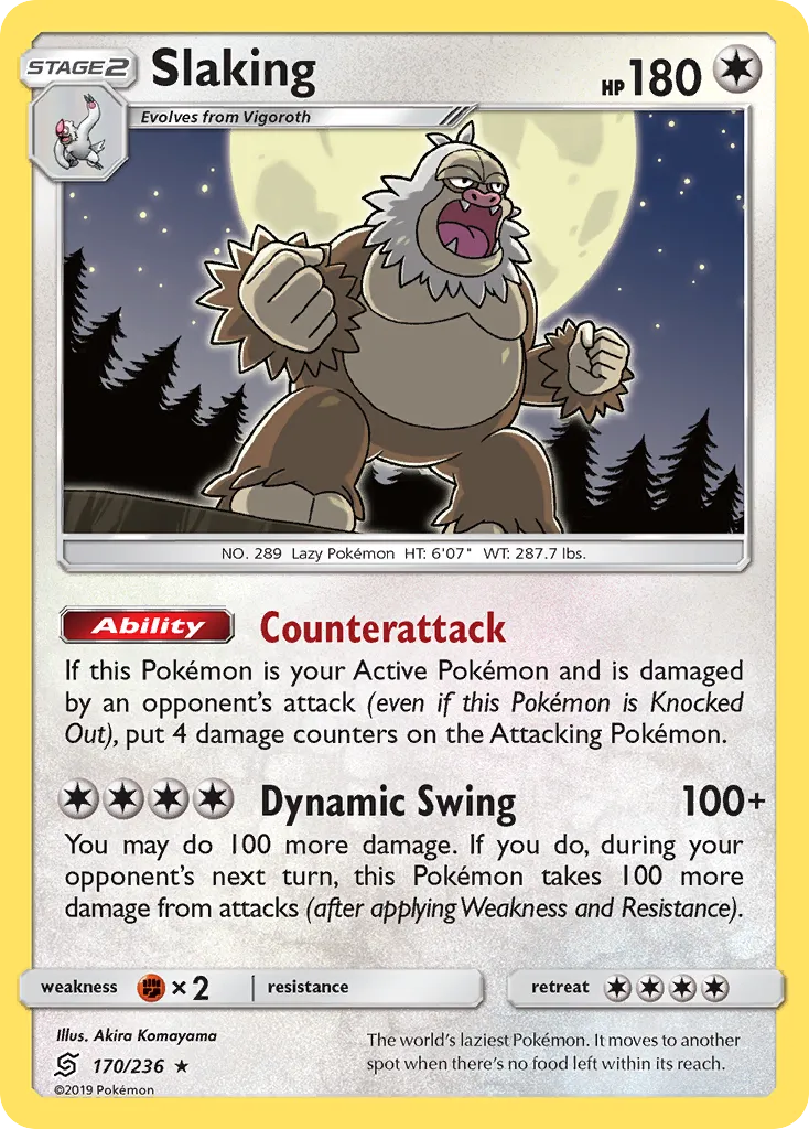 Slaking — SM - Unified Minds — Pokemon