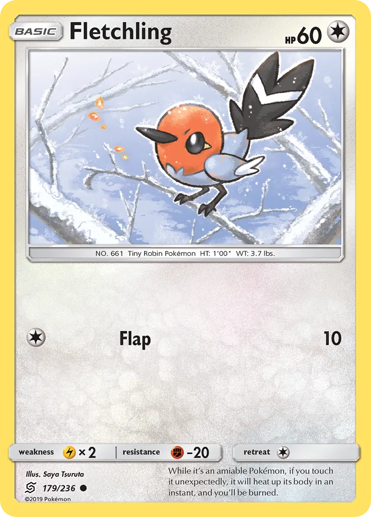 Fletchling from SM - Unified Minds - Pokemon