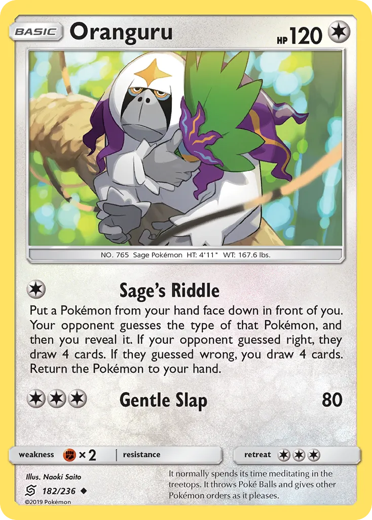 Oranguru from SM - Unified Minds - Pokemon