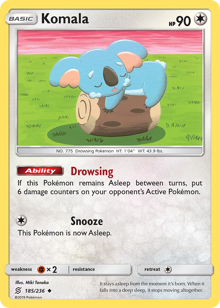 Komala — SM - Unified Minds — Pokemon