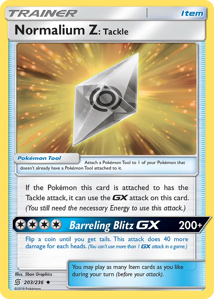 Normalium Z: Tackle — SM - Unified Minds — Pokemon